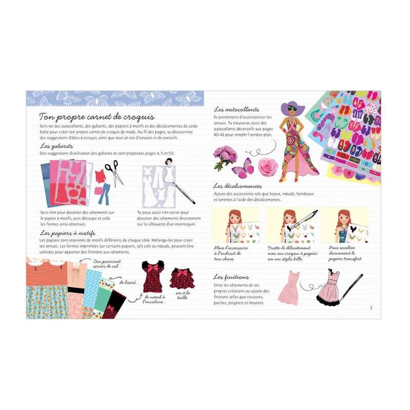 Livre Mon atelier de mode J'habille mes amies - Usborne
