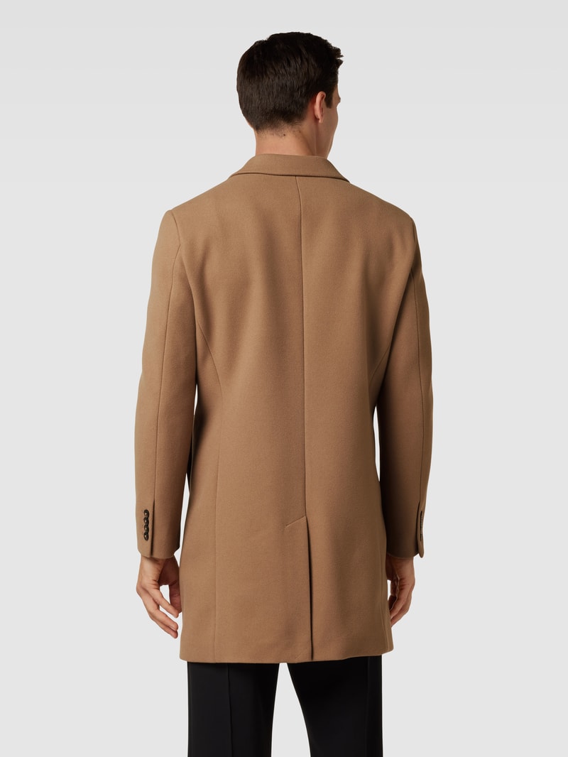 Mantel mit Reverskragen in camel