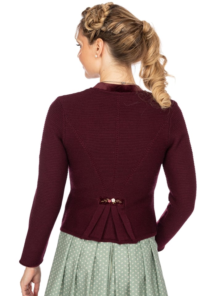 Spieth & Wensky Strickjacke MALTA in burgund günstig kaufen