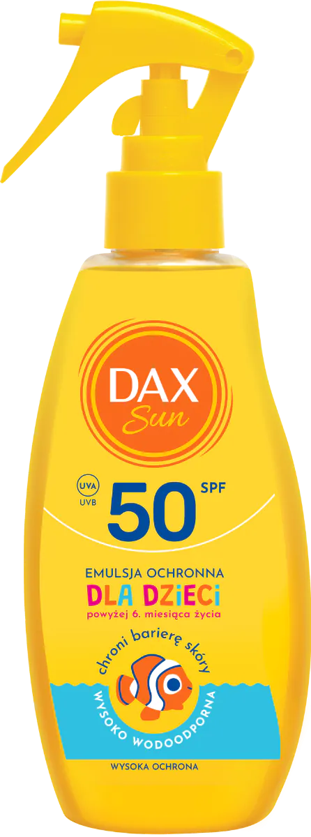 Dax SunSPF 50 - Apsauginė emulsija vaikams 200 ml