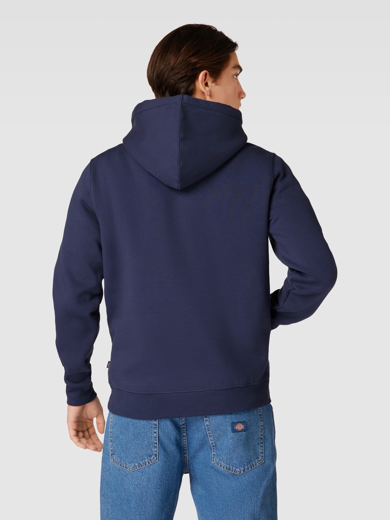Hoodie mit Känguru-Tasche Modell 'OAKPORT' in dunkelblau