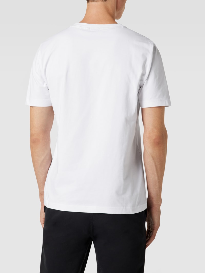 T-Shirt mit Logo-Print Modell 'Tee' in weiß