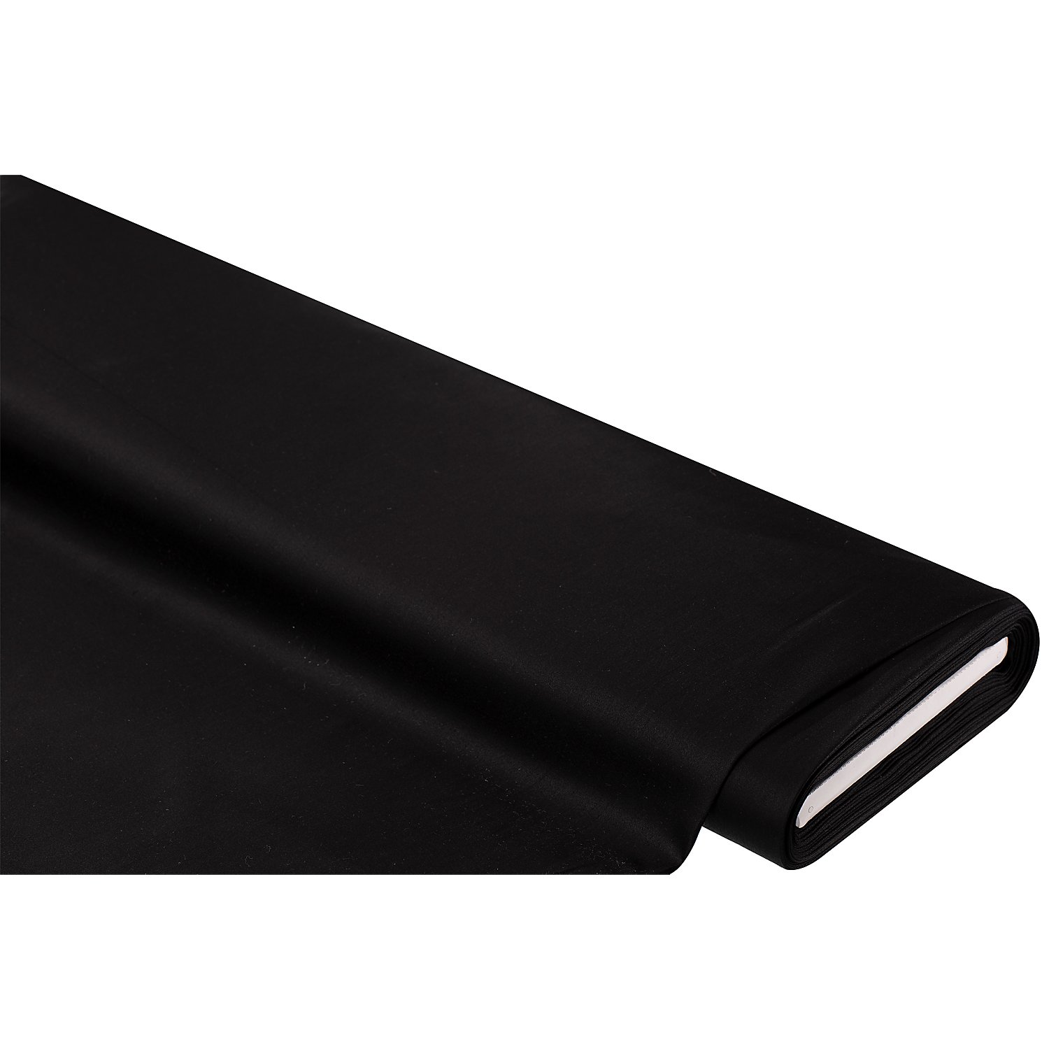 Stretch-Blusensatin, schwarz
