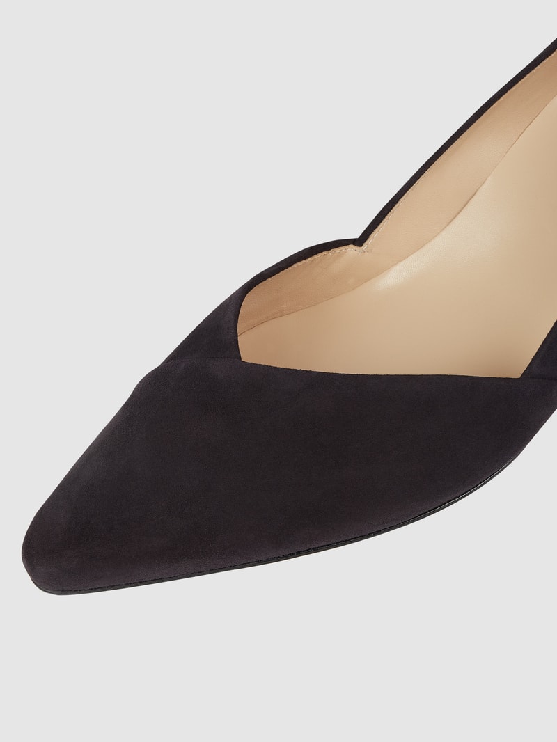Pumps mit Blockabsatz Modell 'Boulevard' in marineblau
