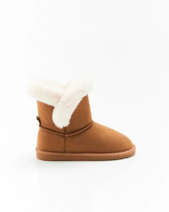 Chaussons bottines imitation fourrure Thermolactyl