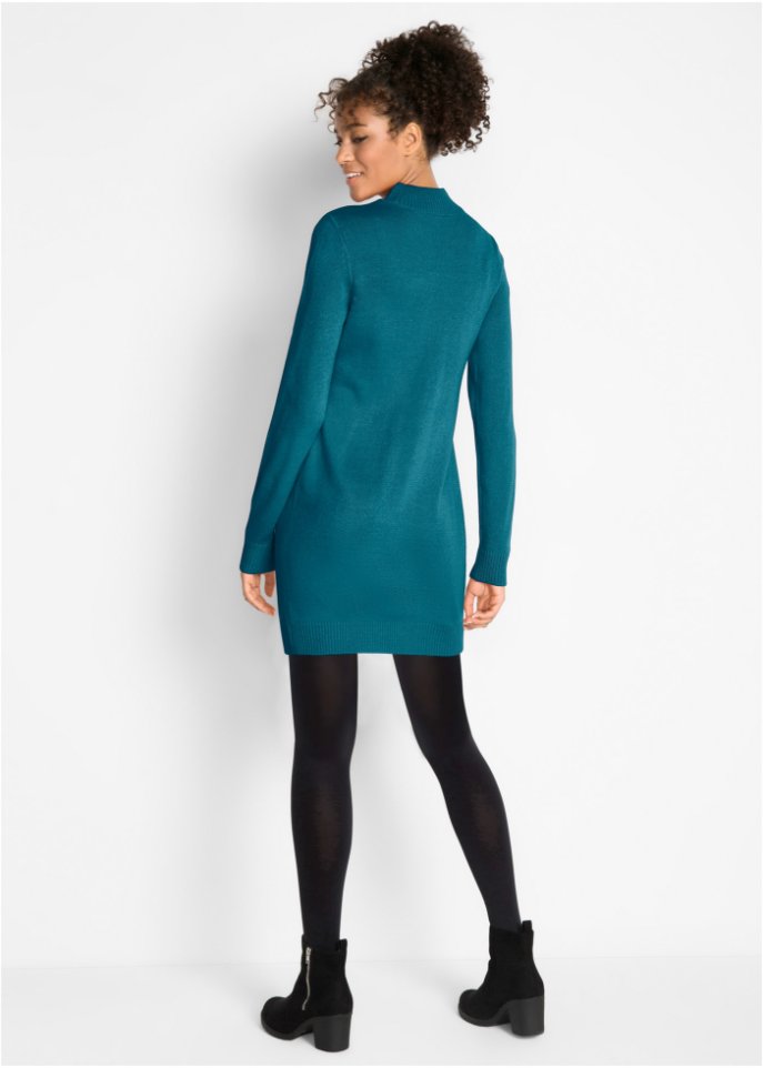 Strickkleid mit Stehkragen