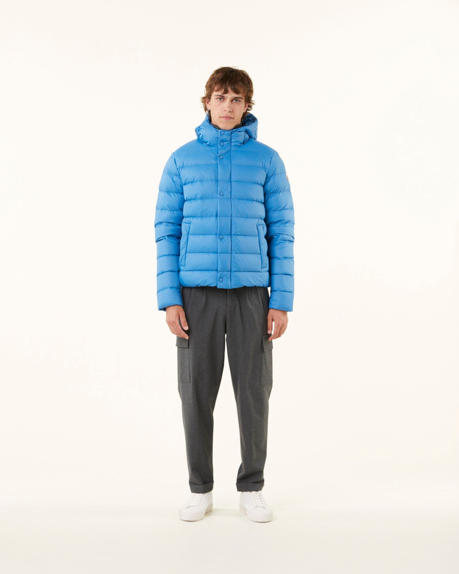 Doudoune à capuche Bleu denim Jorge