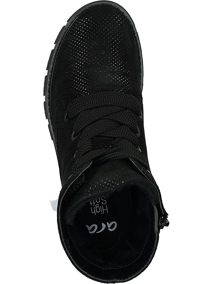 Ara Shoes Leder-Boots in Schwarz günstig kaufen 38