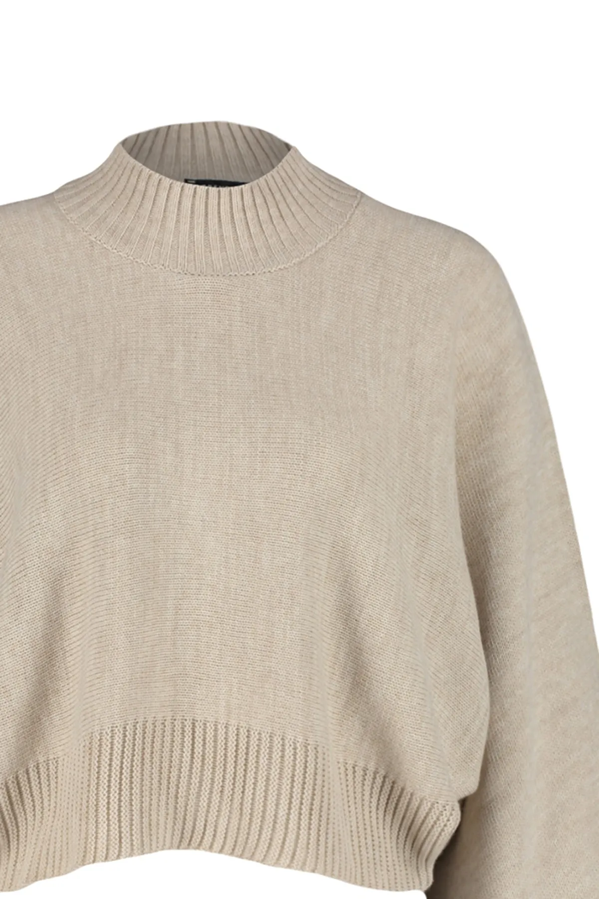 Trendyol Collection  Steinfarbener Strickpullover mit Fledermausärmeln TWOAW23KZ01838
