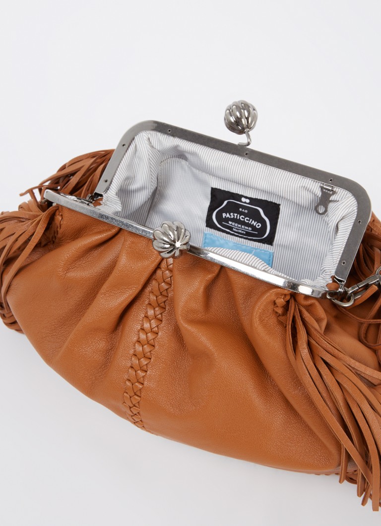 MaxMara Clutch -laukku hapsuilla ja irrotettavalla olkahihnalla