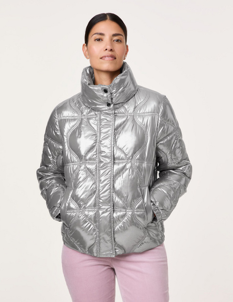 Outdoorjacke mit metallischem Finish