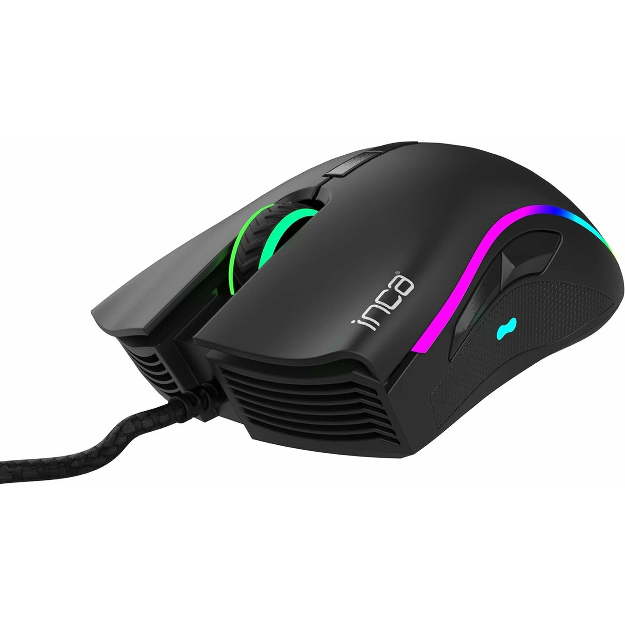 Inca 6400 Dpi IMG-349 ANAHITA RGB 7 Tasten Professionelle Gaming Maus schwarz