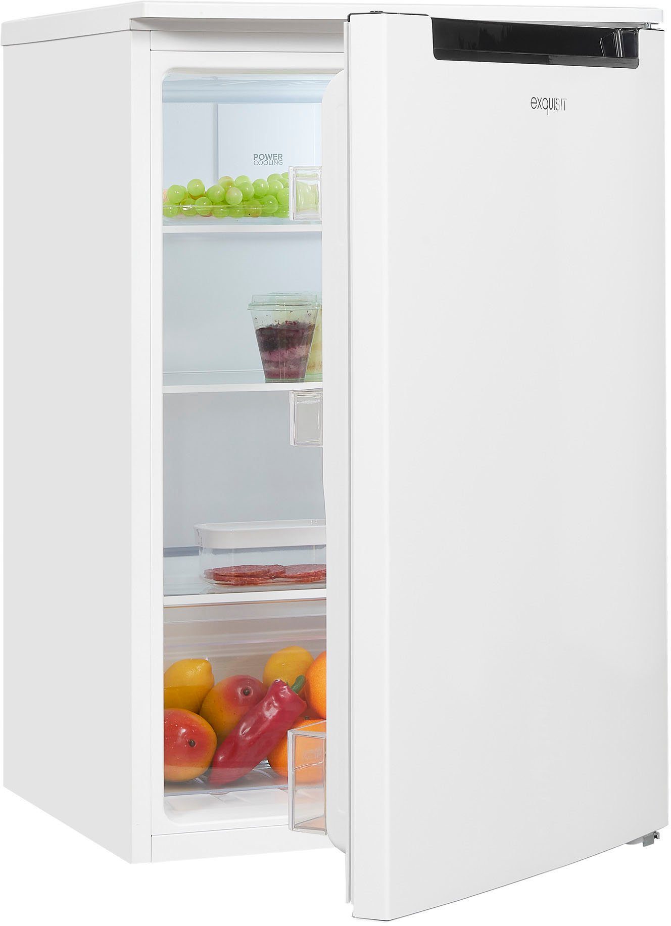 exquisit Kühlschrank KS15-V-040E weiss, 85 cm hoch, 55 cm breit