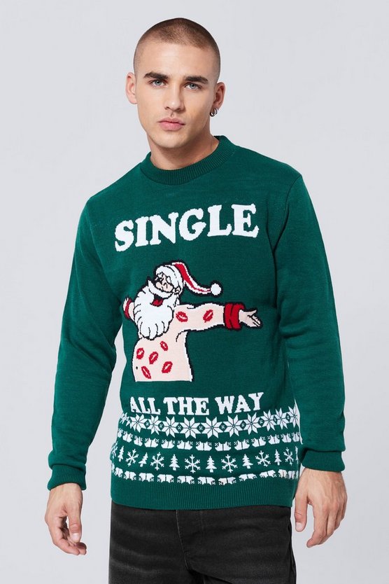 Single All The Way Weihnachtspullover