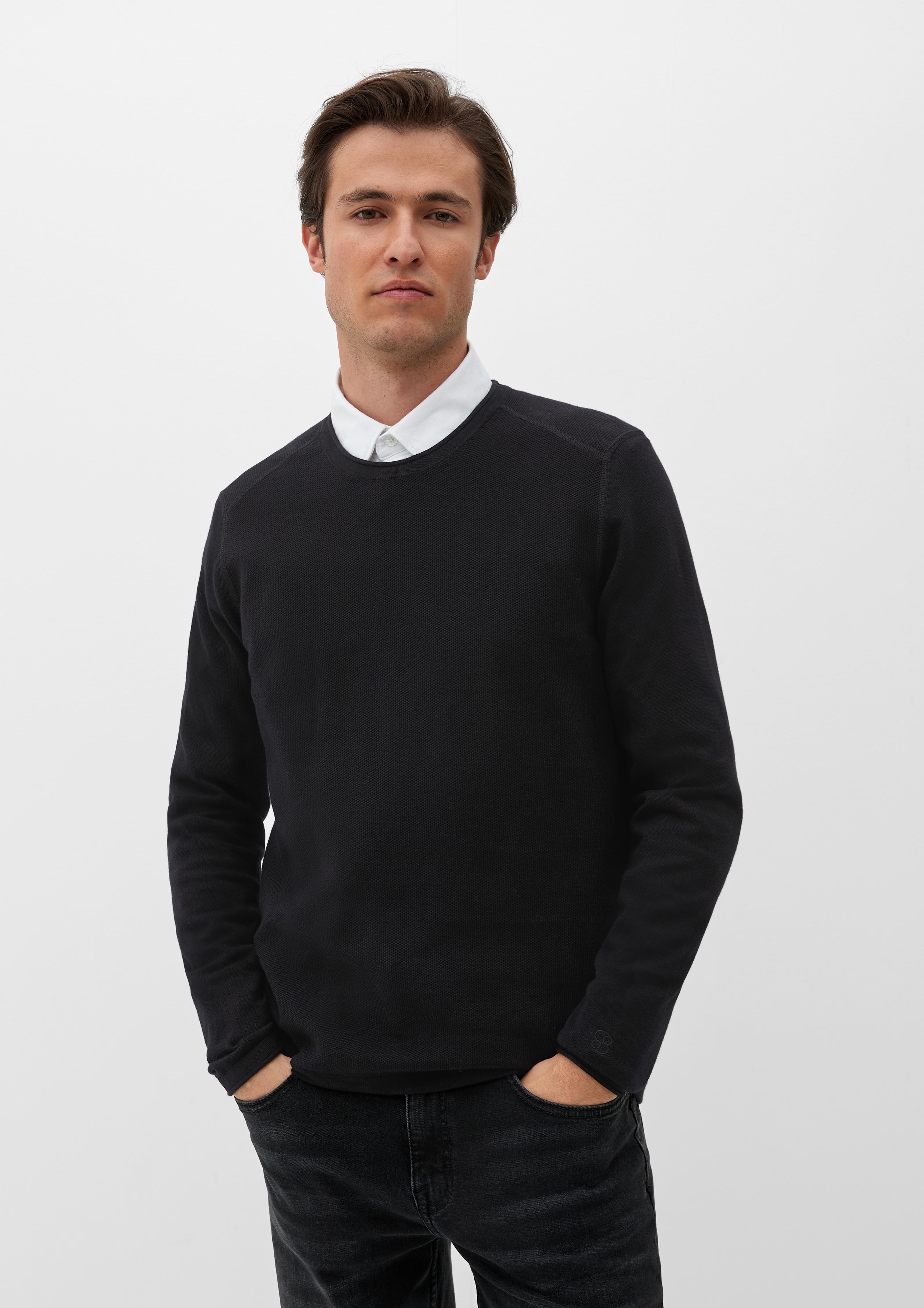Strickpullover mit Rollsäumen  2124551-9999