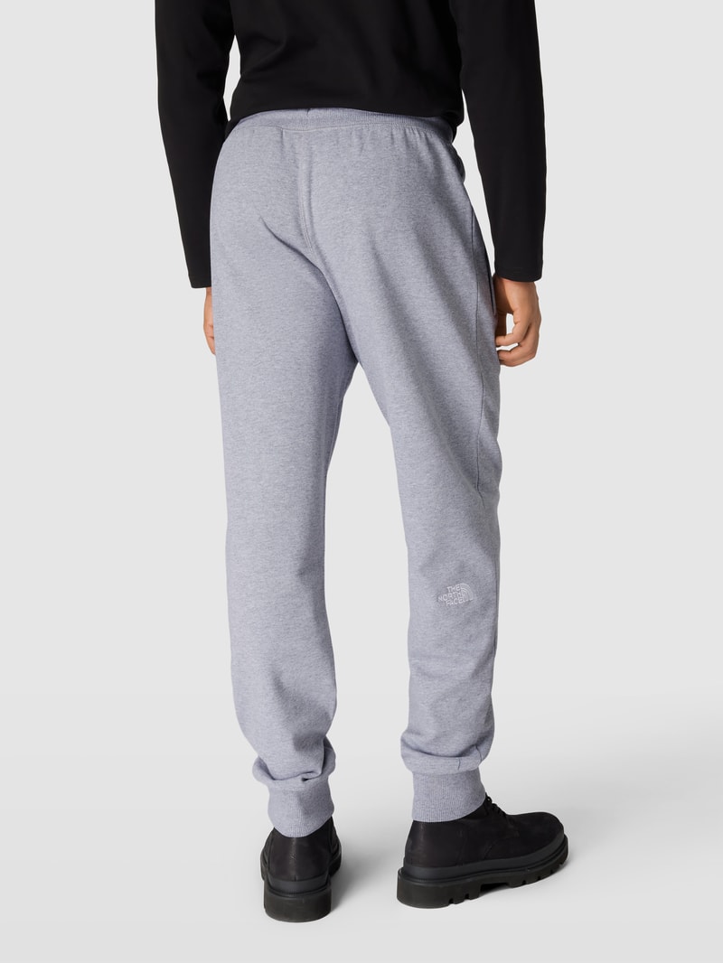 Sweatpants mit Label-Detail in hellgrau
