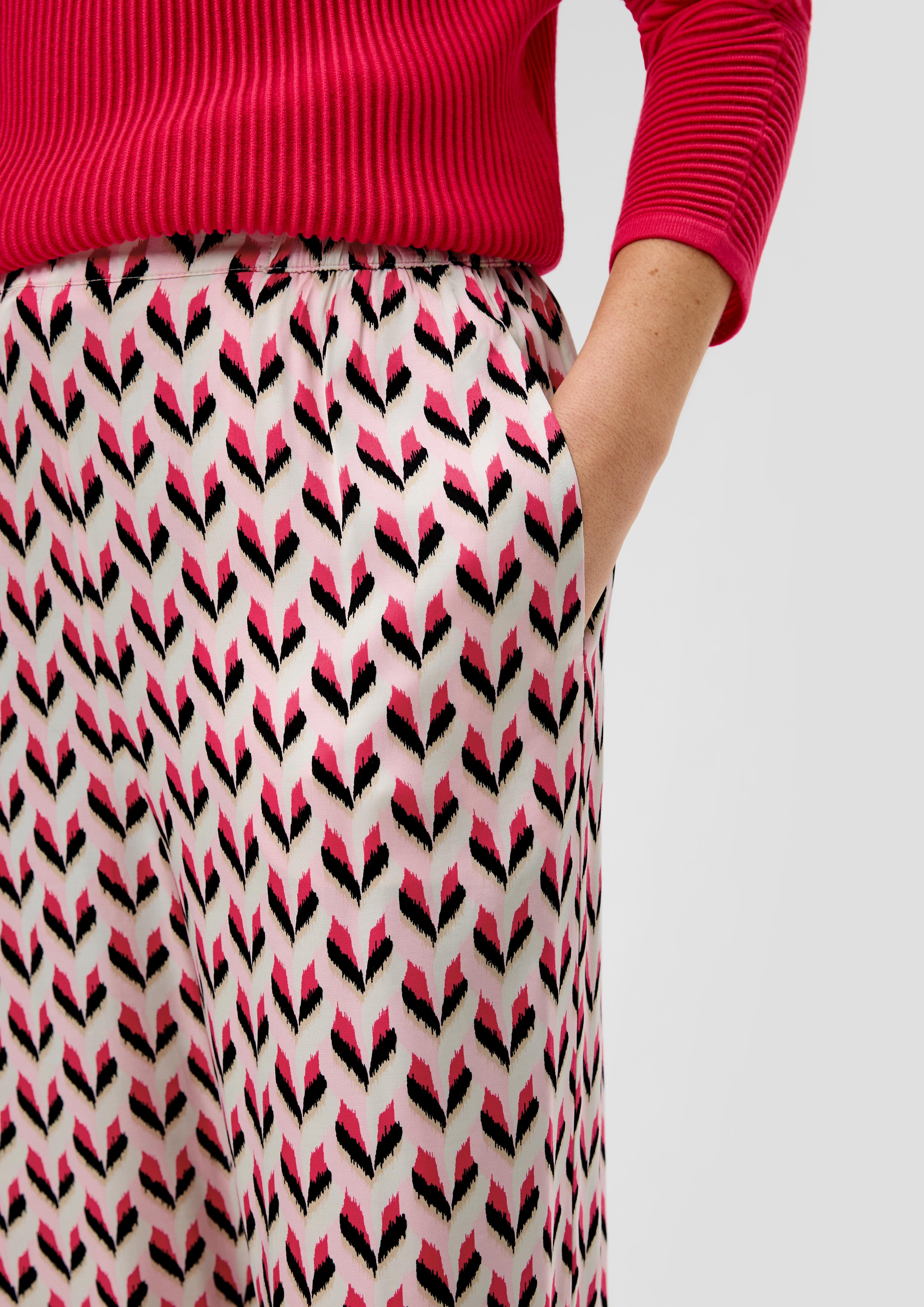 Regular: Wide Leg-Hose aus Viskose  2148056-41B1