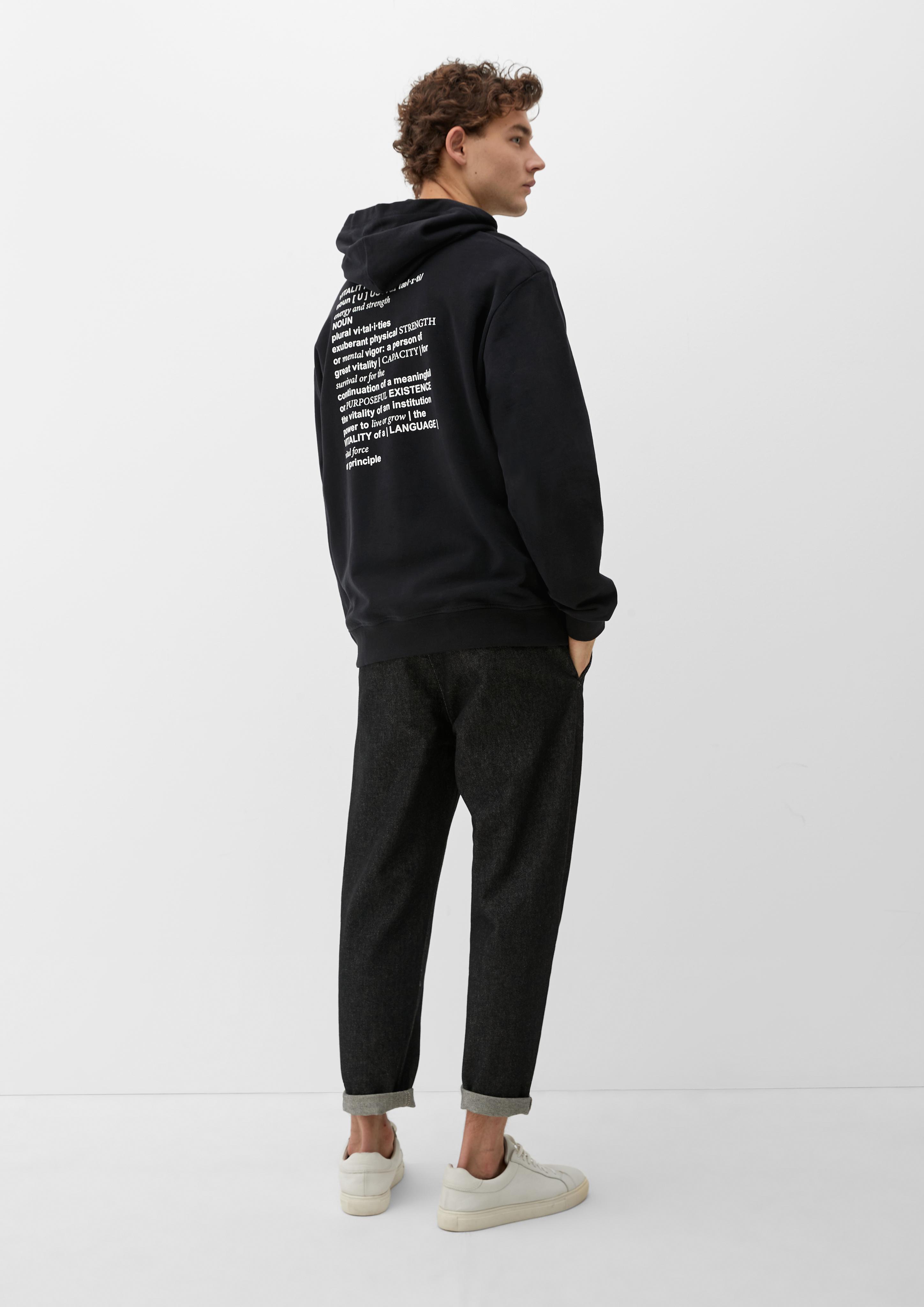 Hoodie mit gummiertem Print  2129499-99D1