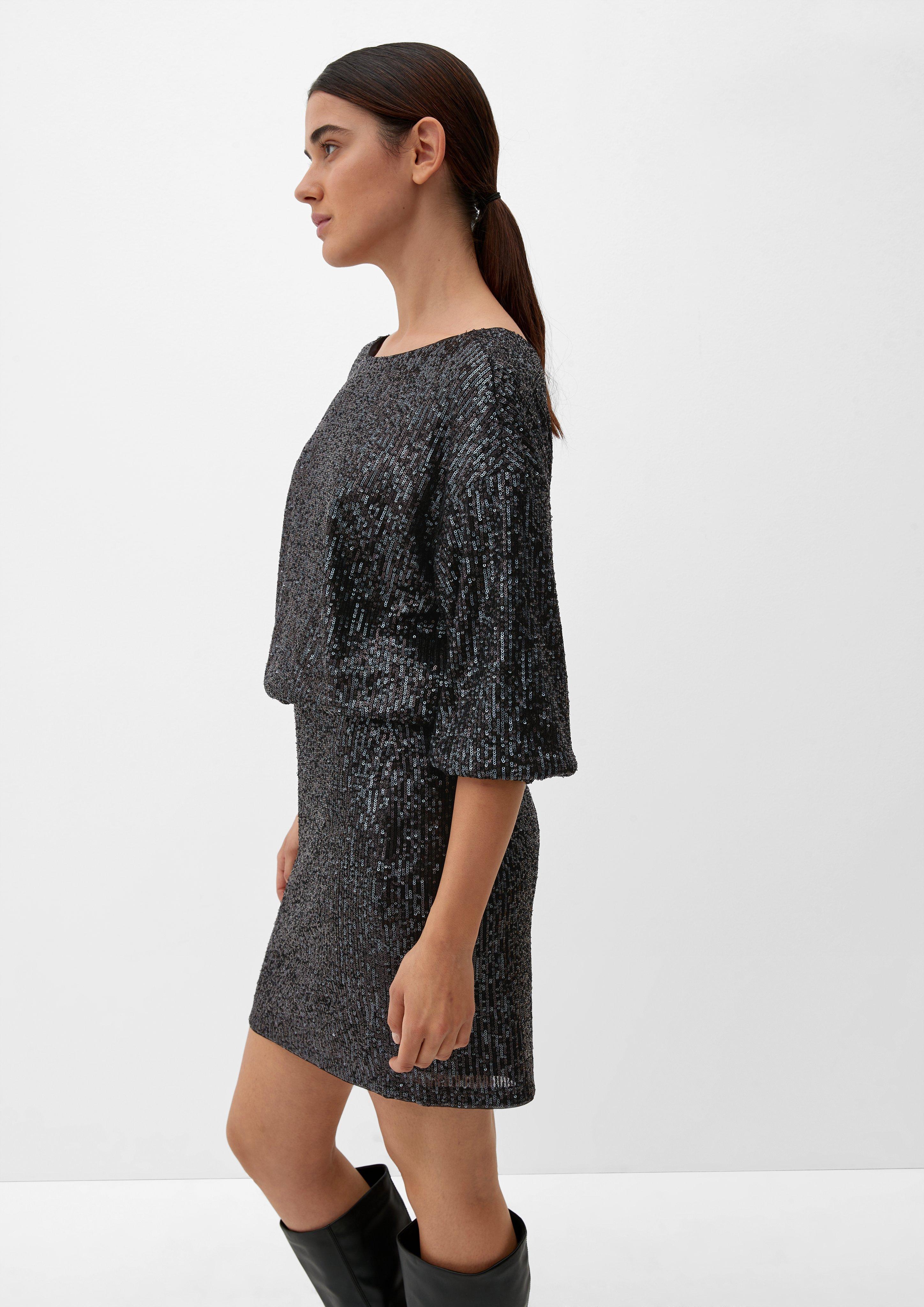Bluse mit Pailletten-Besatz  2121493-9999
