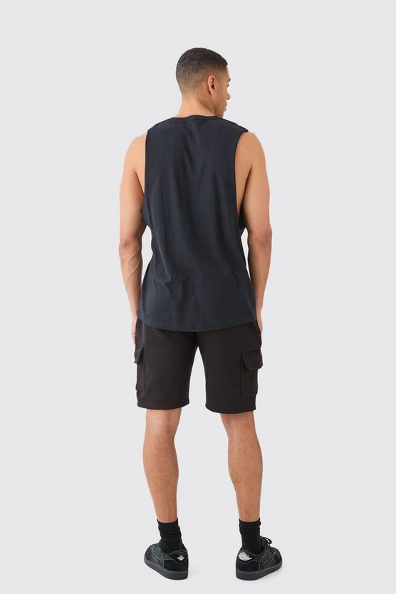 Oversize Tanktop mit Nirvana-Print
