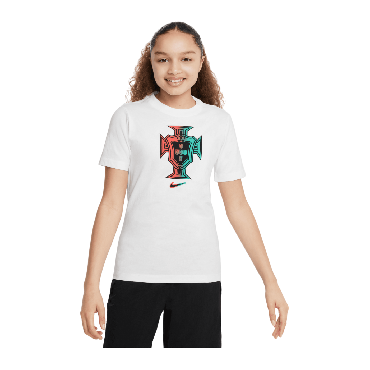 Nike Portugal Crest T-Shirt EM 2024 Kids Weiss F104