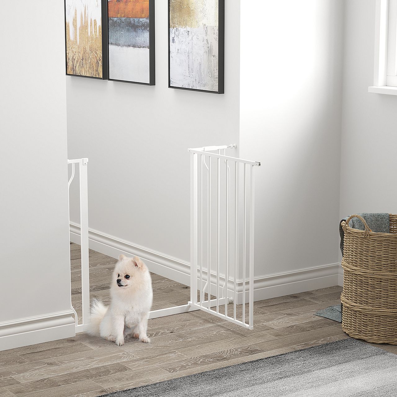 MH Handel Hunde Türschutzgitter Treppenschutzgitter, 75-95 cm Hunde Türgitter