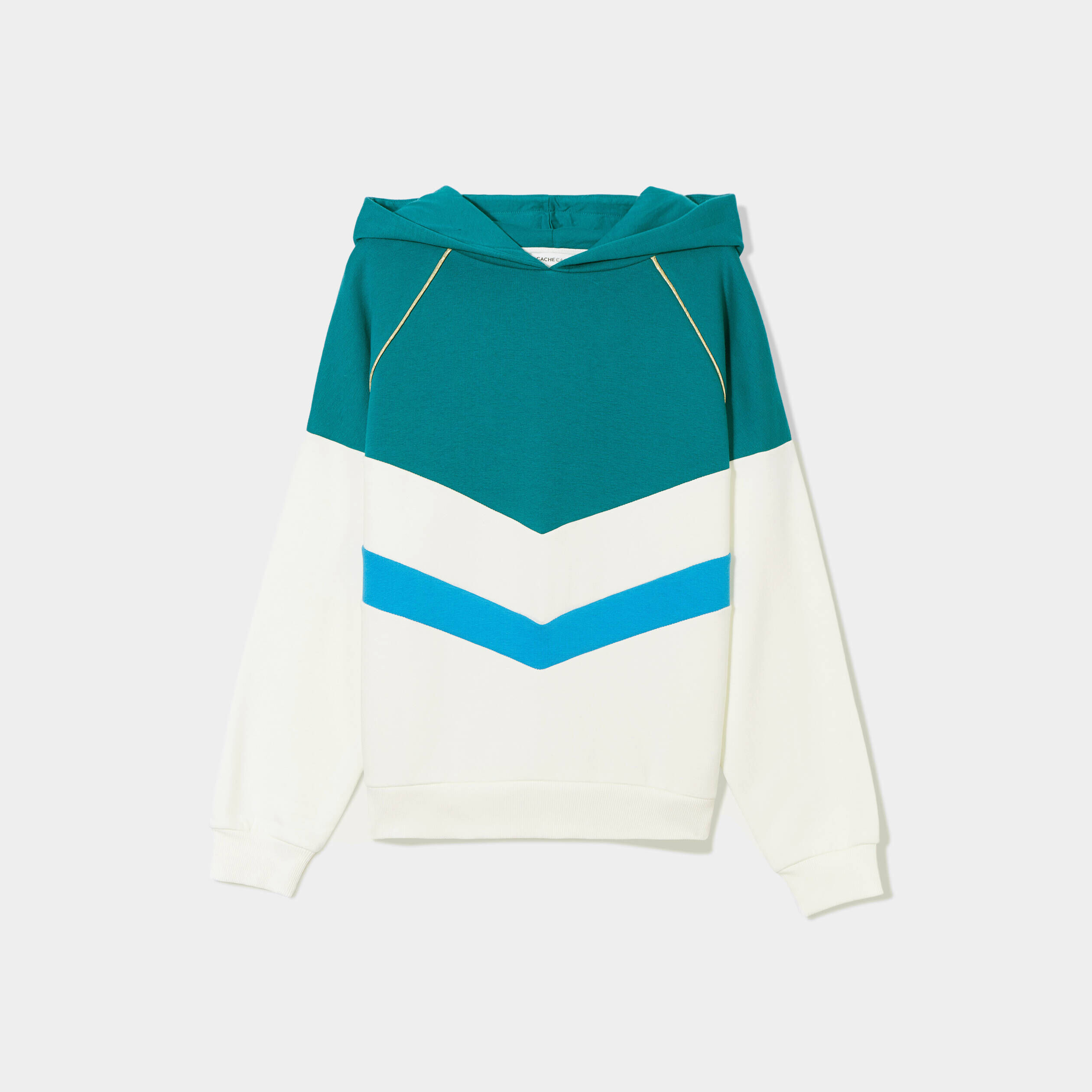 Sweat à capuche bleu femme | Cache Cache