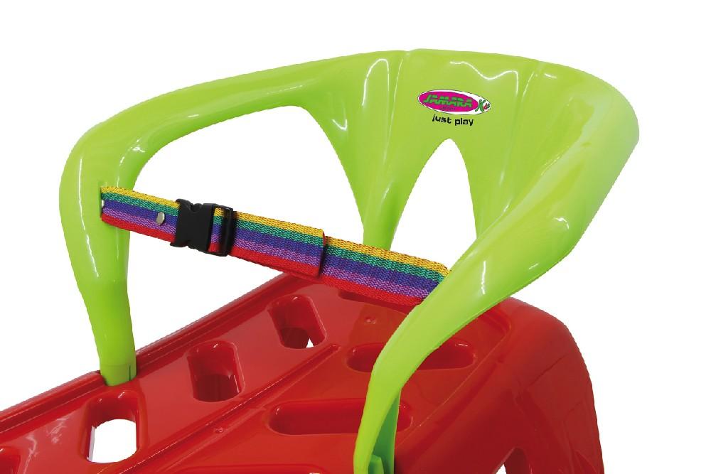 Jamara e.K. JAMARA Snow Play Schlitten Snow-Star 90cm rot mit Lehne