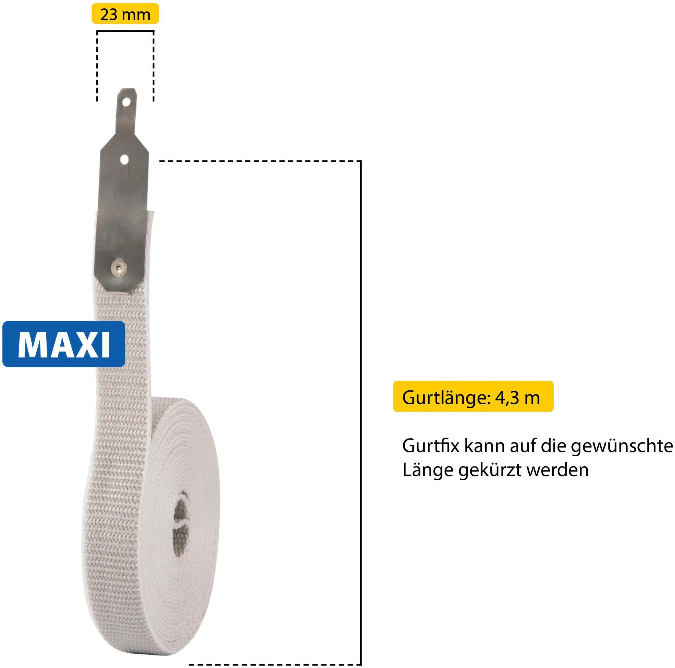SCHELLENBERG Reparatur-Set GURTFIX Maxi, 1-St., für alte oder verschlissene Gurtbänder, 23 mm, grau