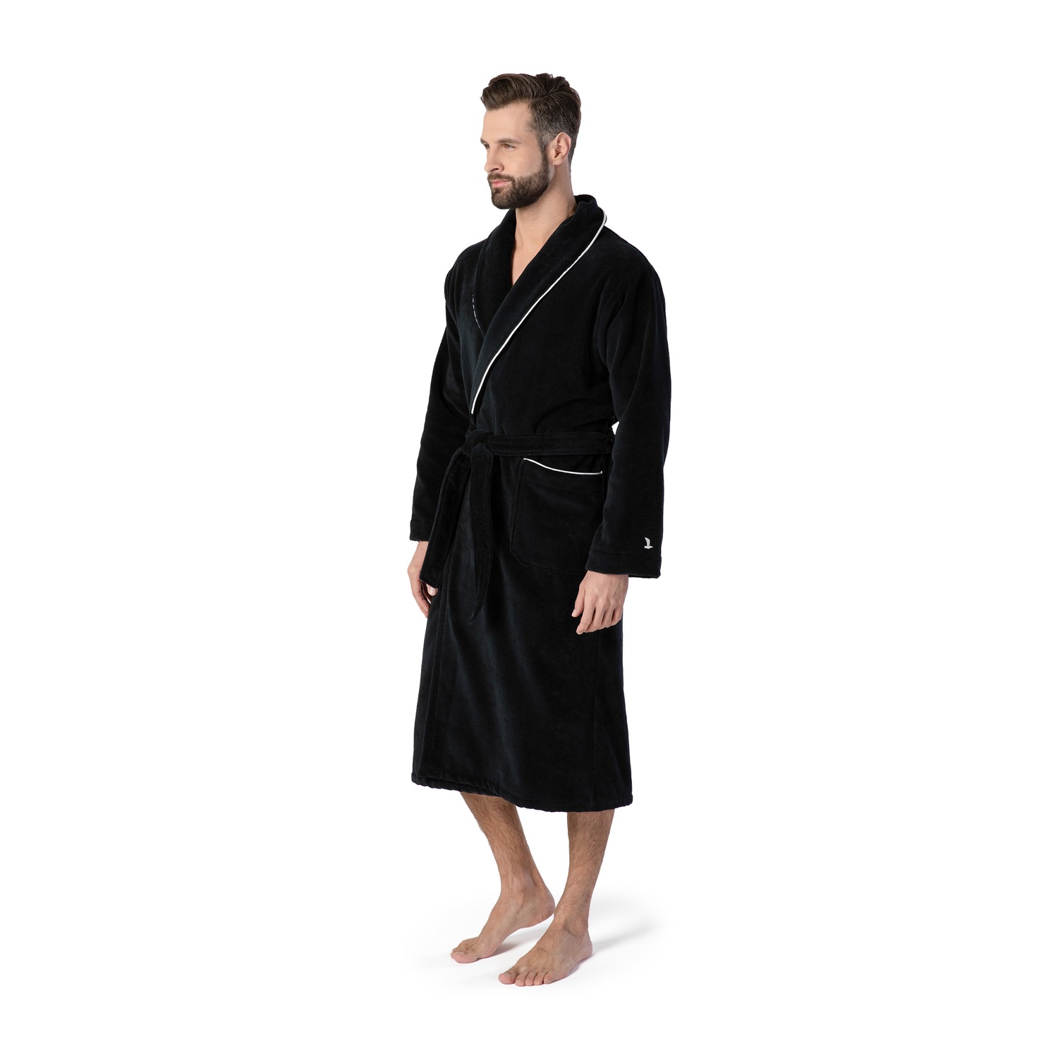 Homewear Schalkragenmantel