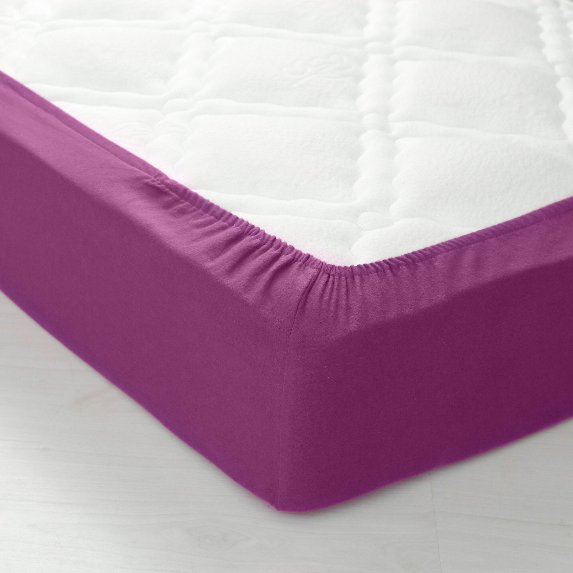 Linge de lit uni flanelle