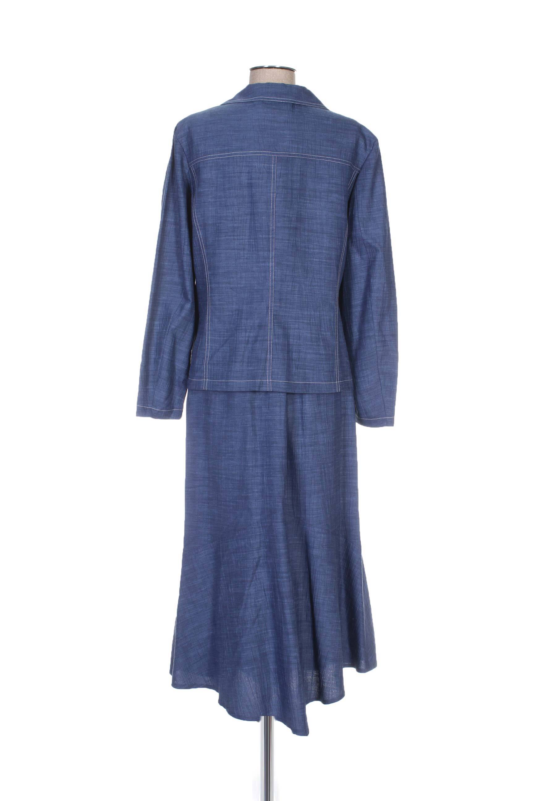 Christian Marry Jupe Veste Femme couleur bleu