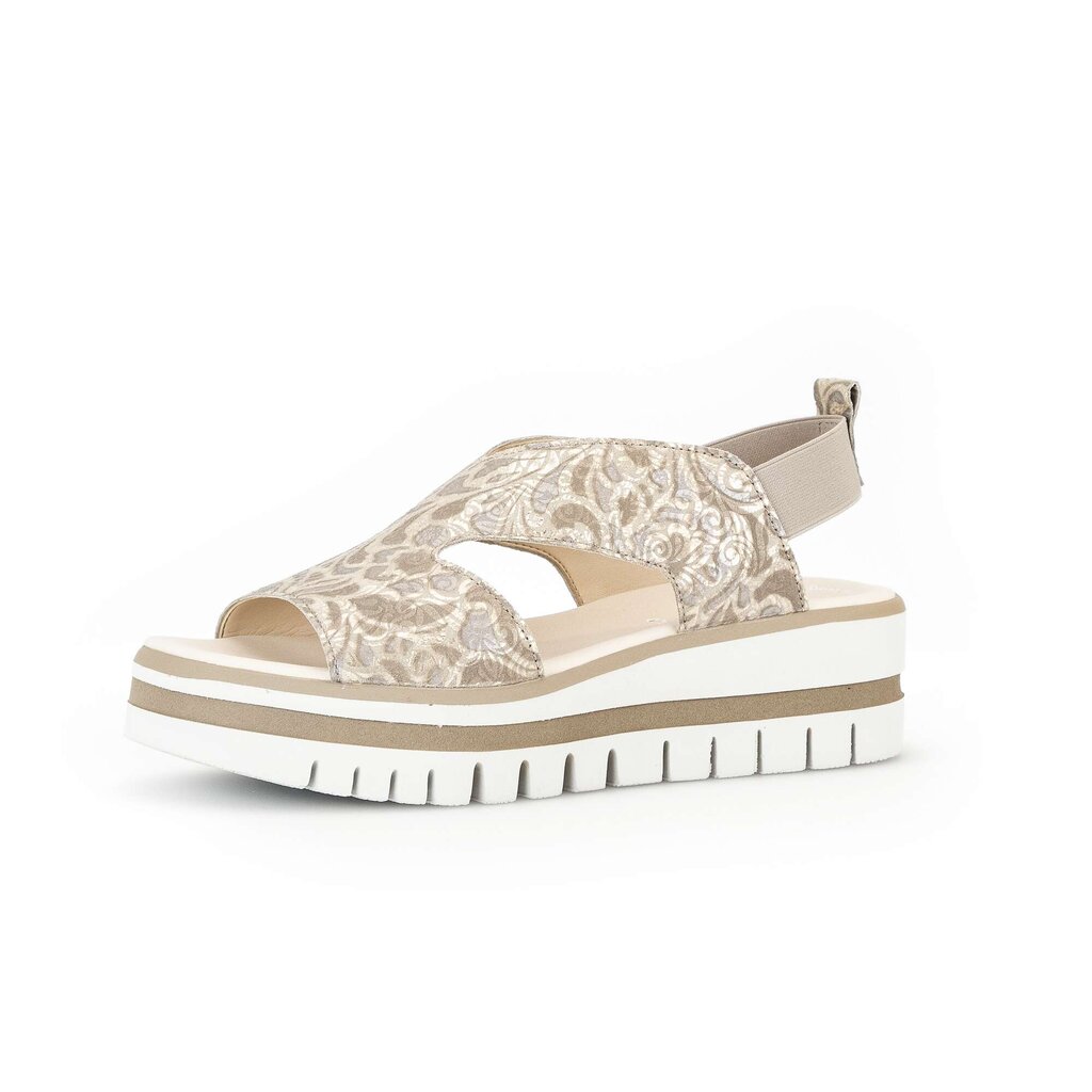Gabor fashion Plateau Sandale grau