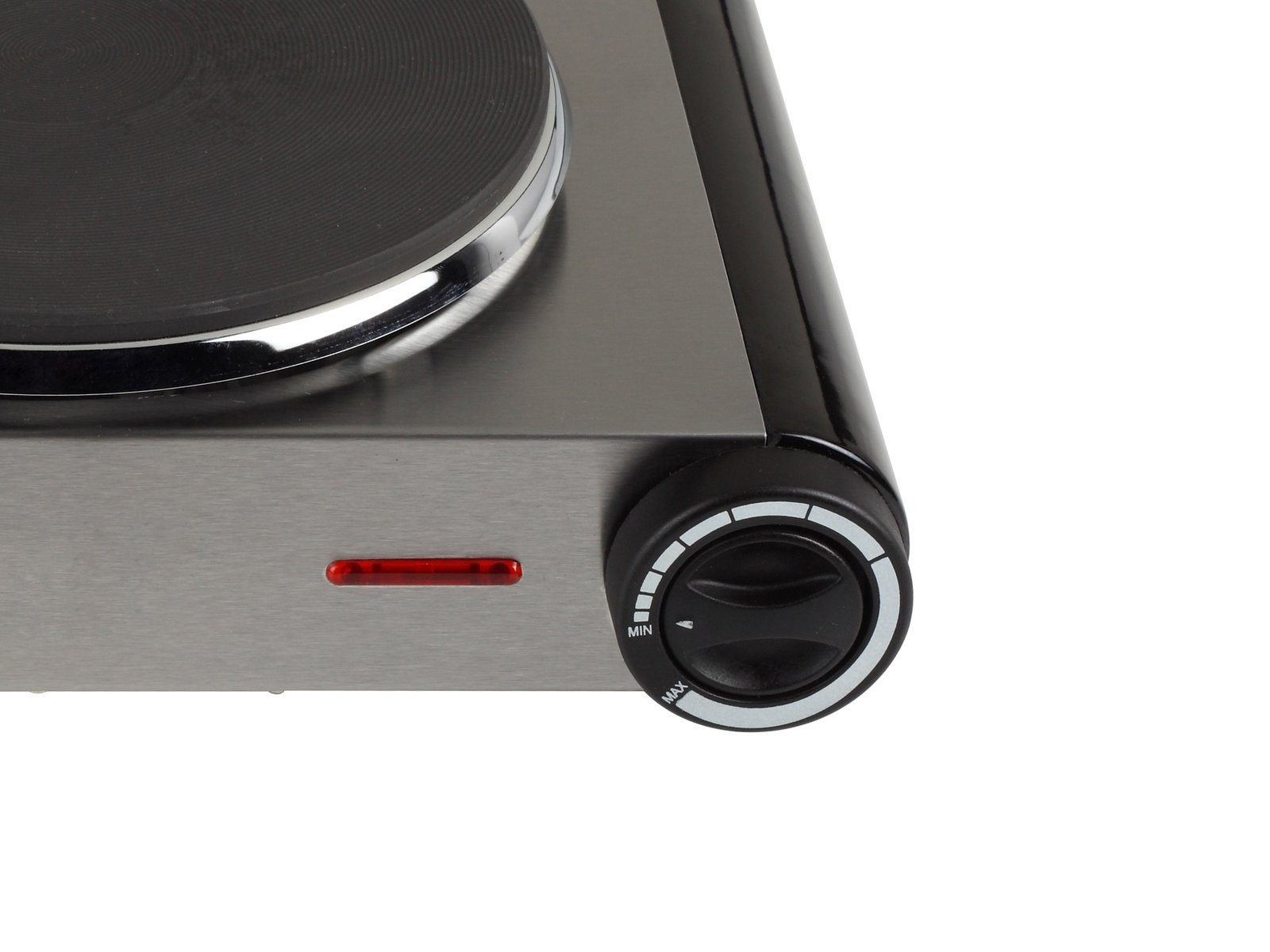 Tristar Doppelkochplatte, Mobiles elektrisches 2er Platten autarkes Kochfeld 15,5/18,5cm Camping