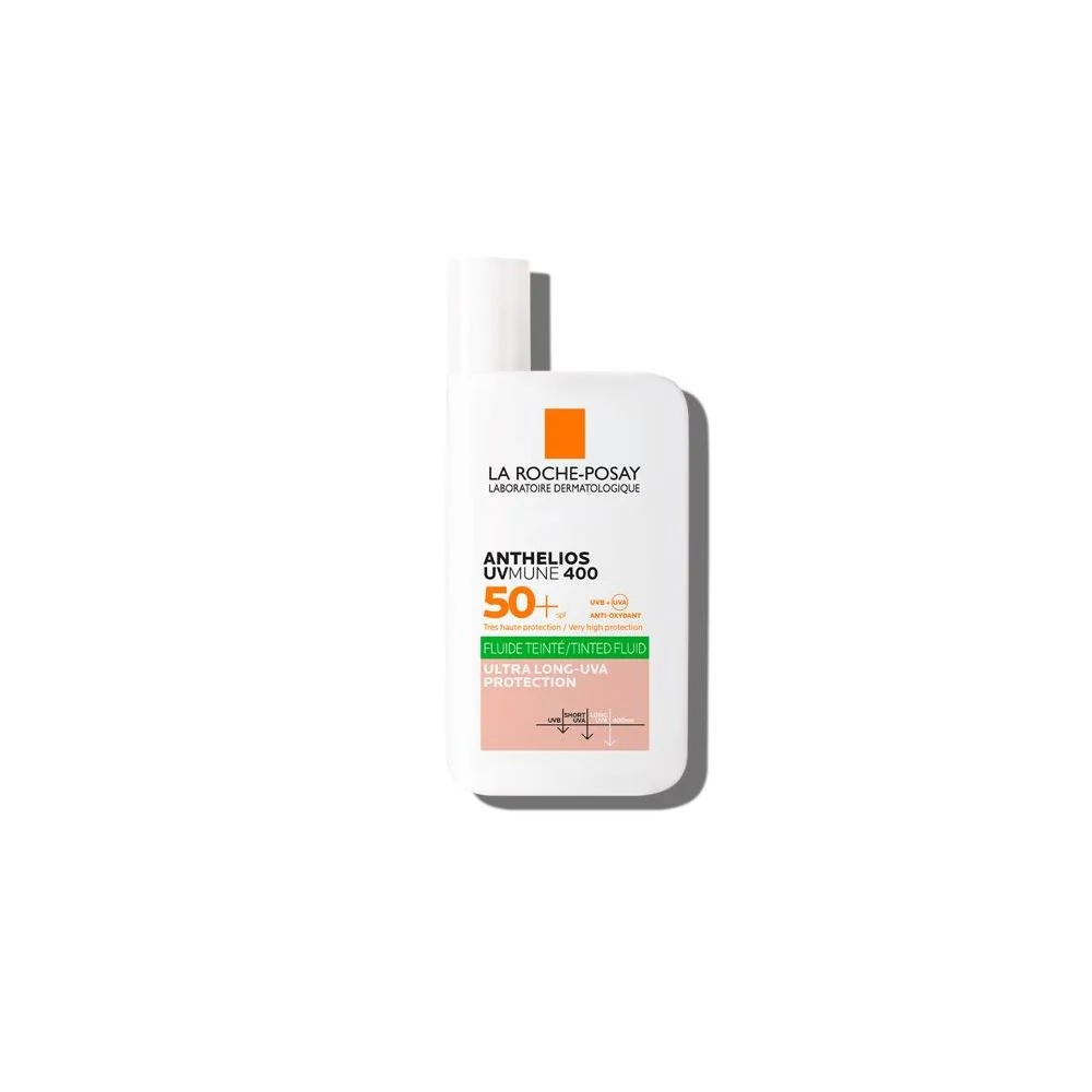 Anthelios UVMune 400 Oil Control Tinted Fluid SPF50+ - Visokozaštitna krema za sunčanje za lice.