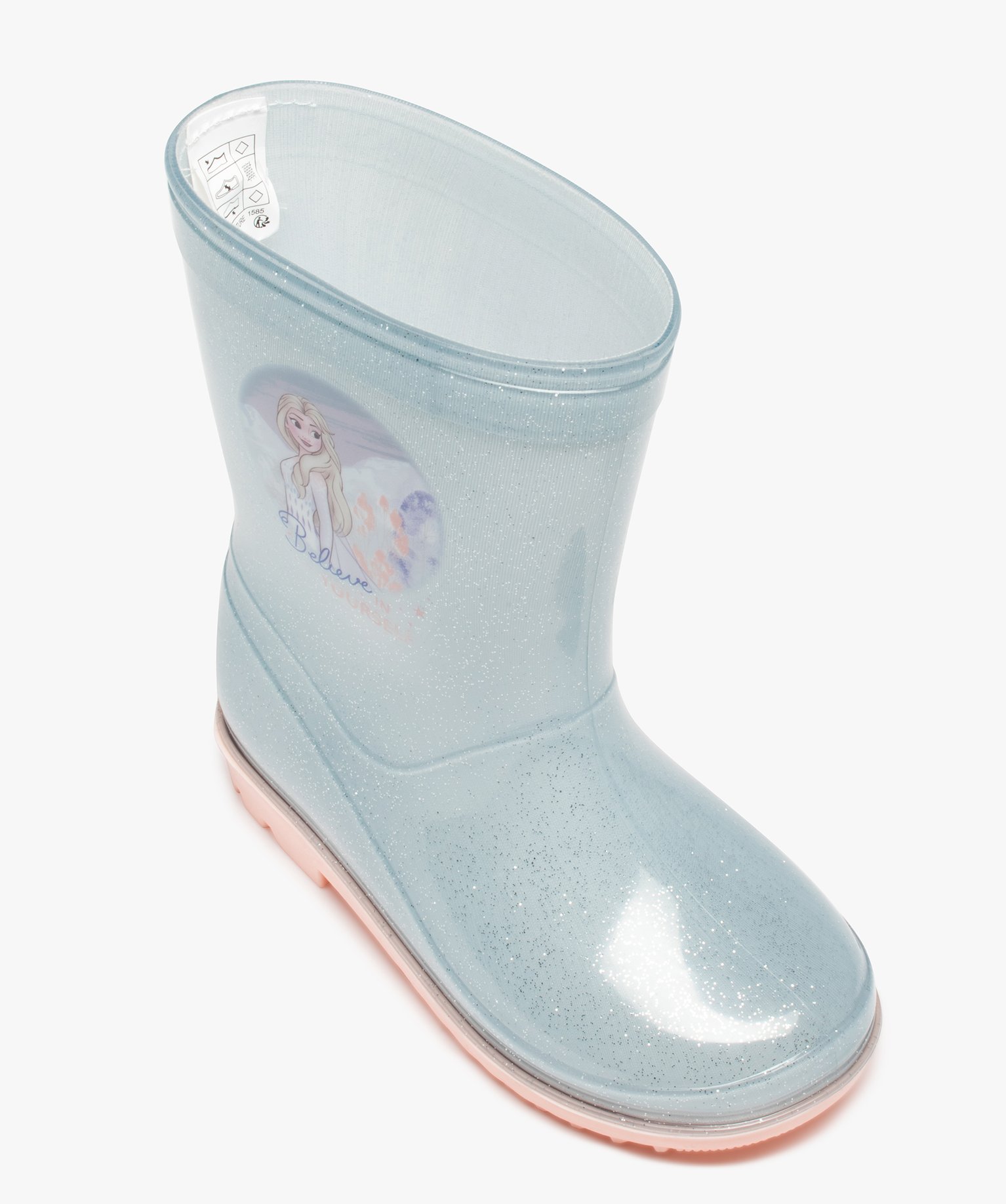 Bottes de pluie fille pailletées – La Reine des Neiges bleu | GEMO