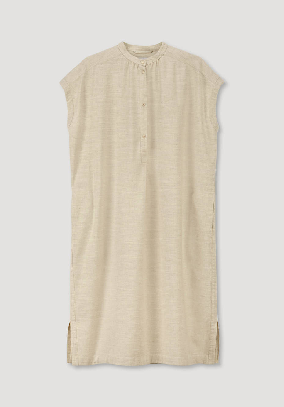 Kleid aus Bio-Baumwolle mit Leinen