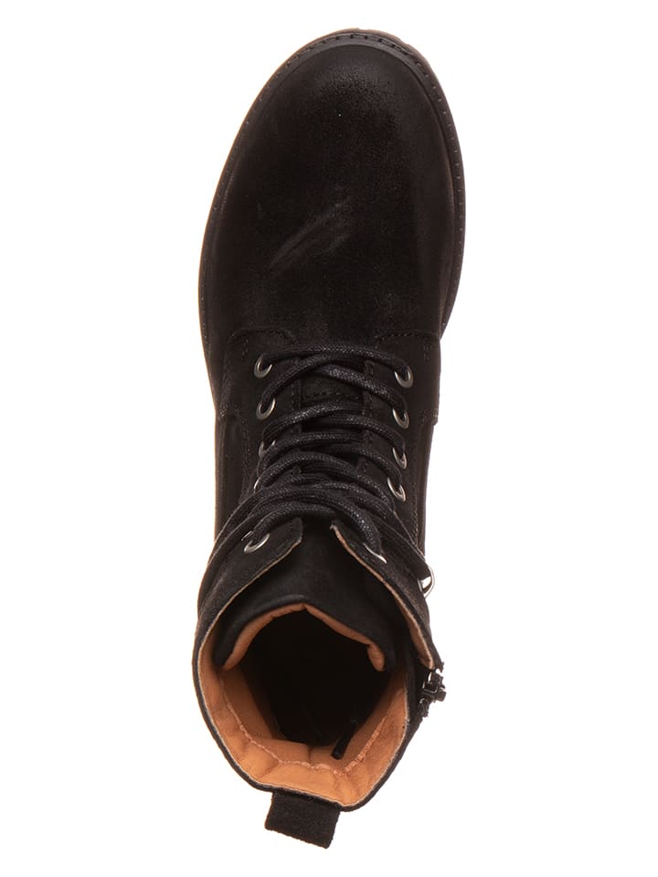 TRAVELIN' Leder-Boots in Schwarz günstig kaufen