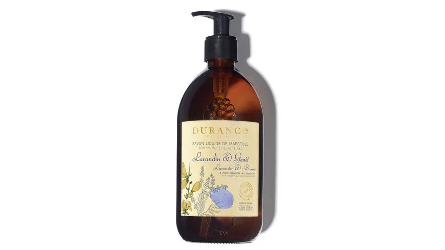 DURANCE Les Essentiels Flüssigseife im Glas Lavandin & Ginster 500 ml