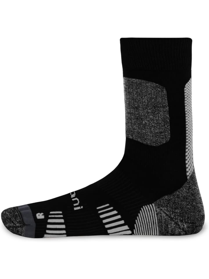 normani 2 Merino Trekking Socken mit Frotteesohle in Schwarz günstig kaufen