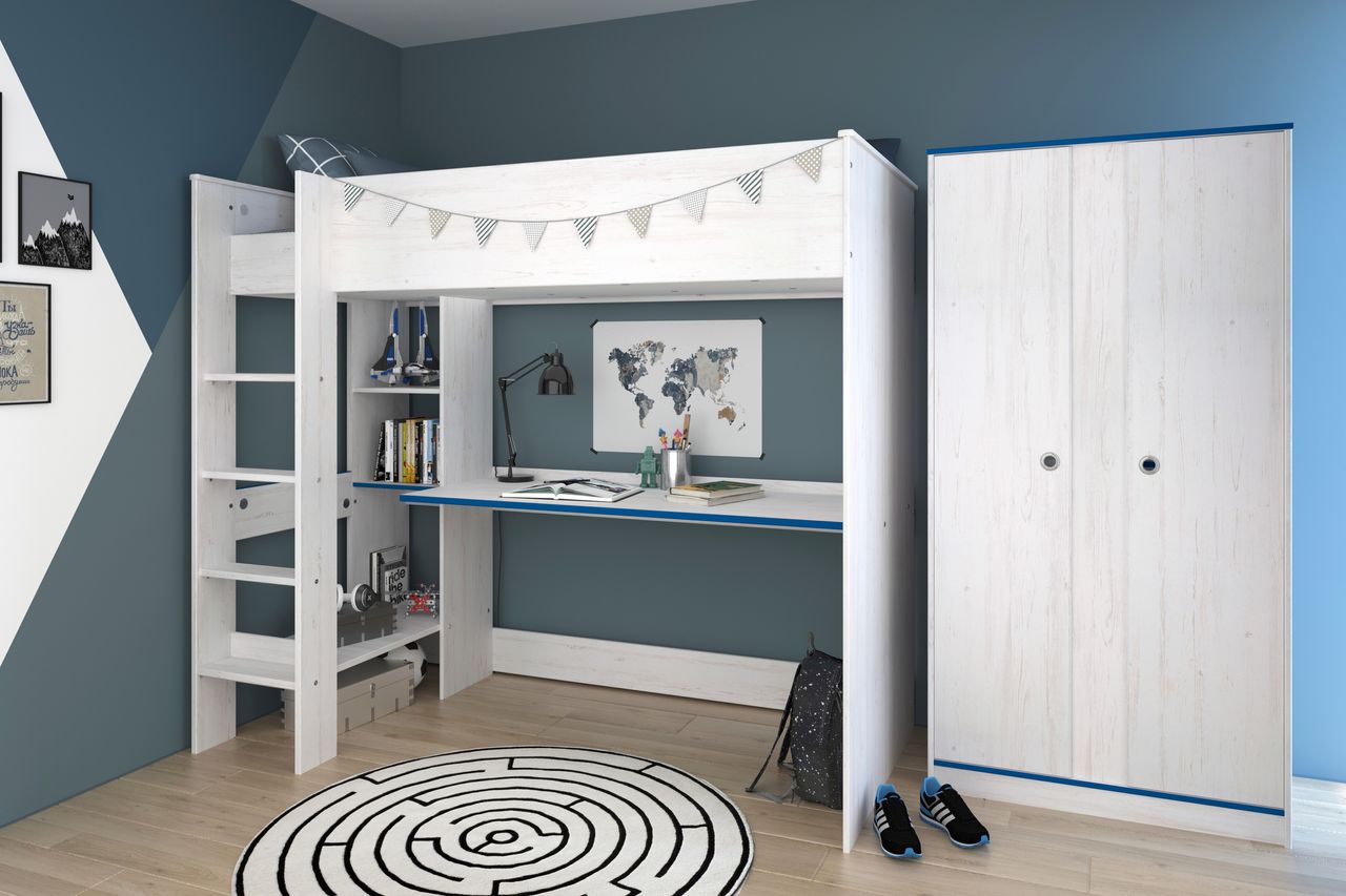 Parisot Kinderzimmer, 2-teilig, Smoozy 4 - Kanten drehbar - Pink oder Blau