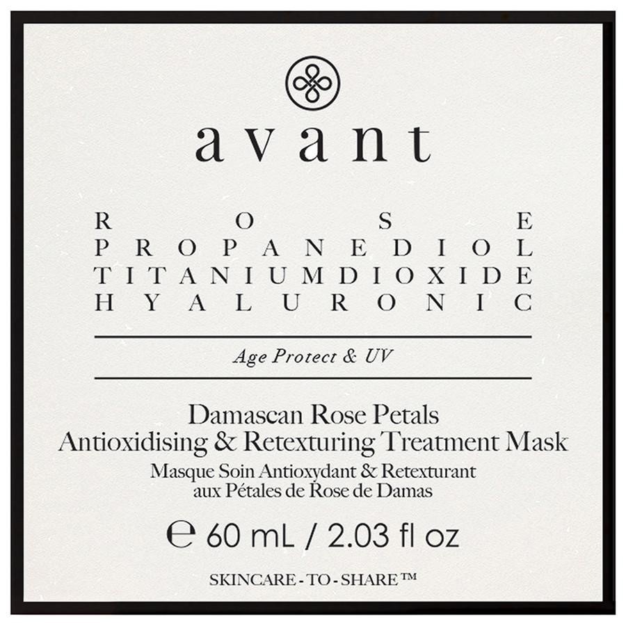 Avant Age Protect + UV Damascan Rose Petals Antioxidising & Retexturing Treatment Mask