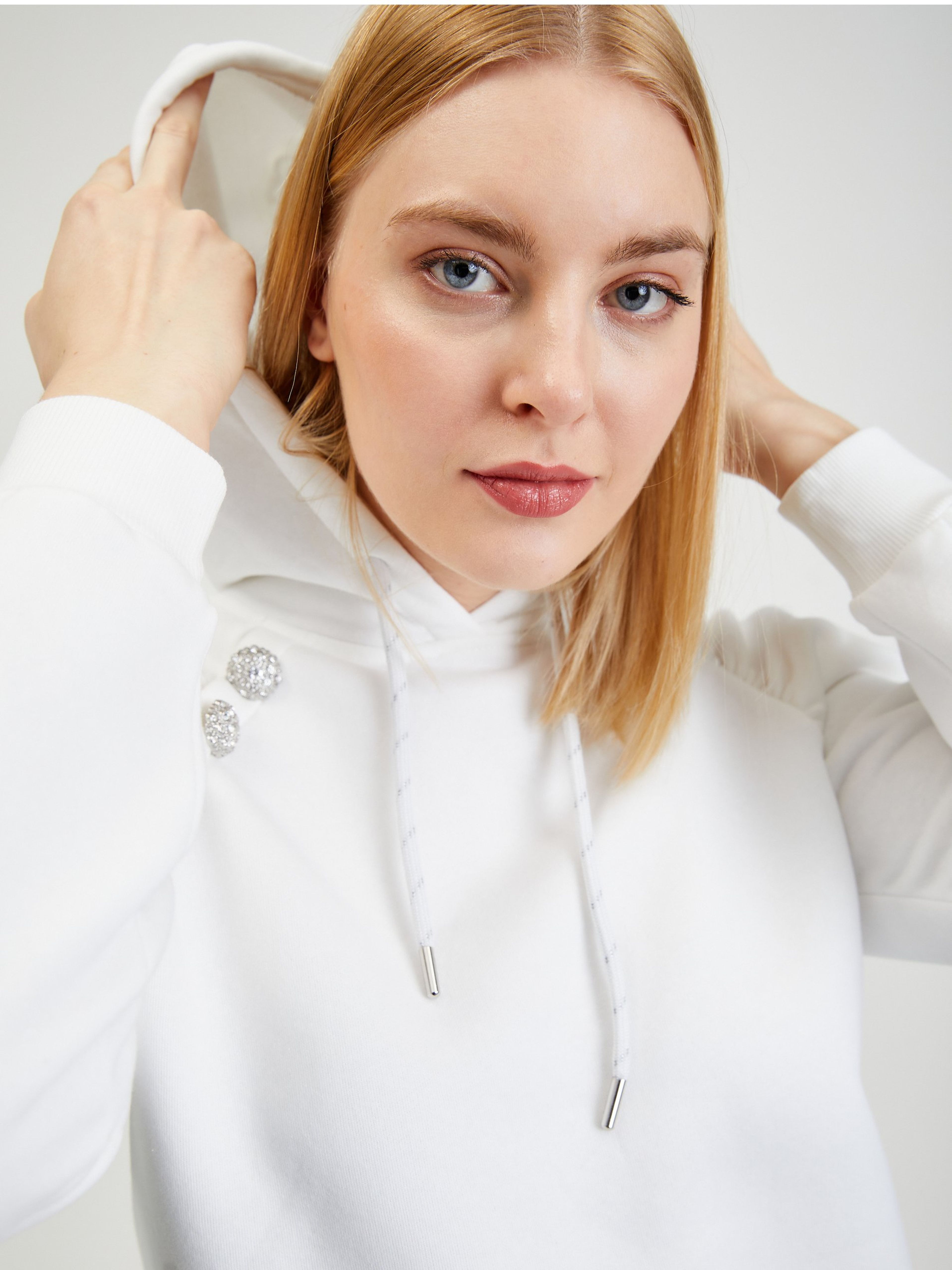 Weißer Damen Hoodie ORSAY