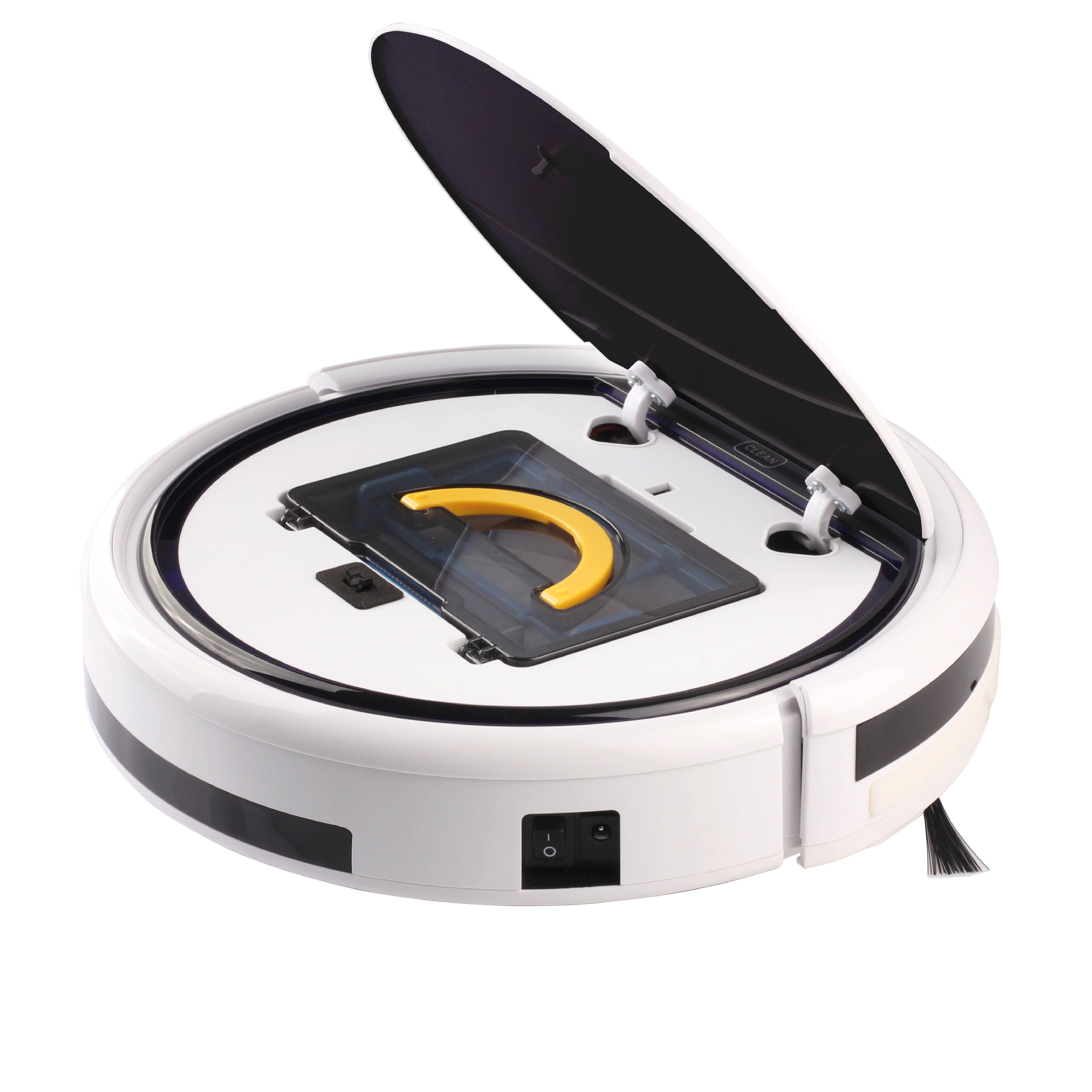 ZACO Nass-Trocken-Saugroboter V5x, 22 W, beutellos, mit Wischfunktion, App, Alexa Sprachsteuerung, Tierhaar, Timer, leise