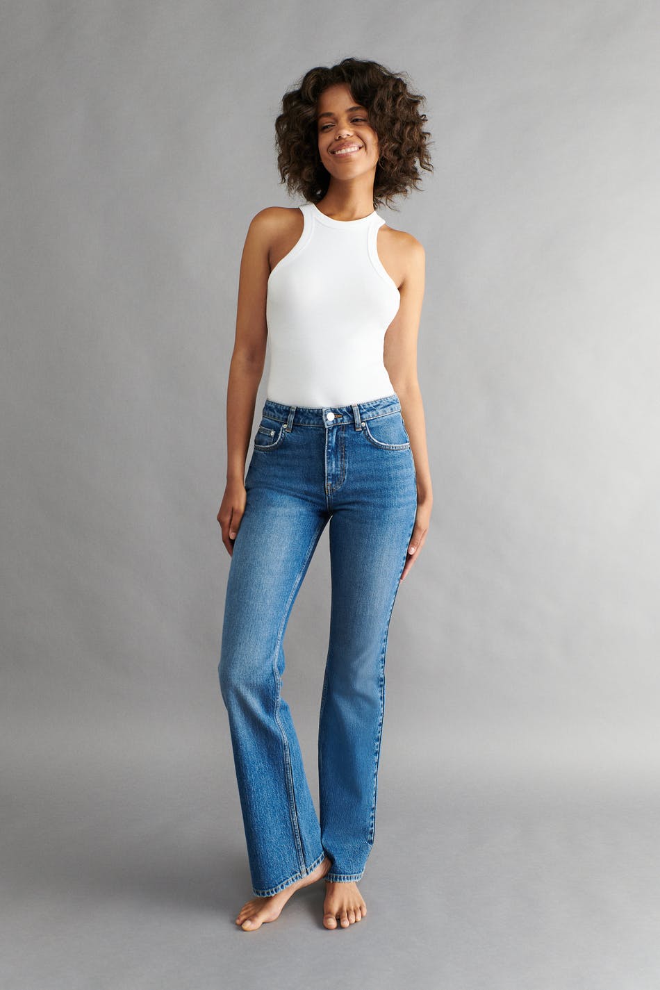 Full length flare jeans