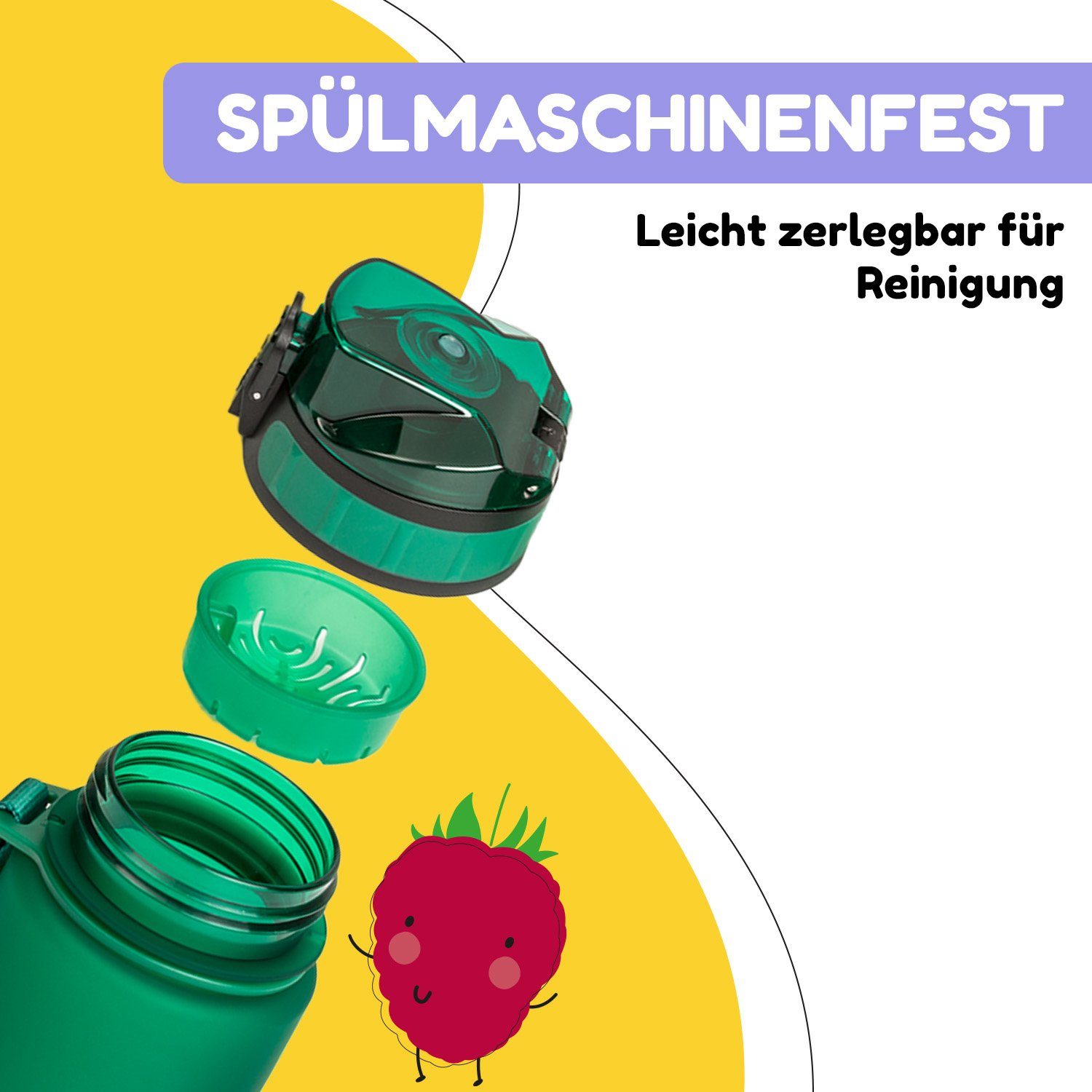 Klarstein Trinkflasche schmatzfatz Trinkflasche