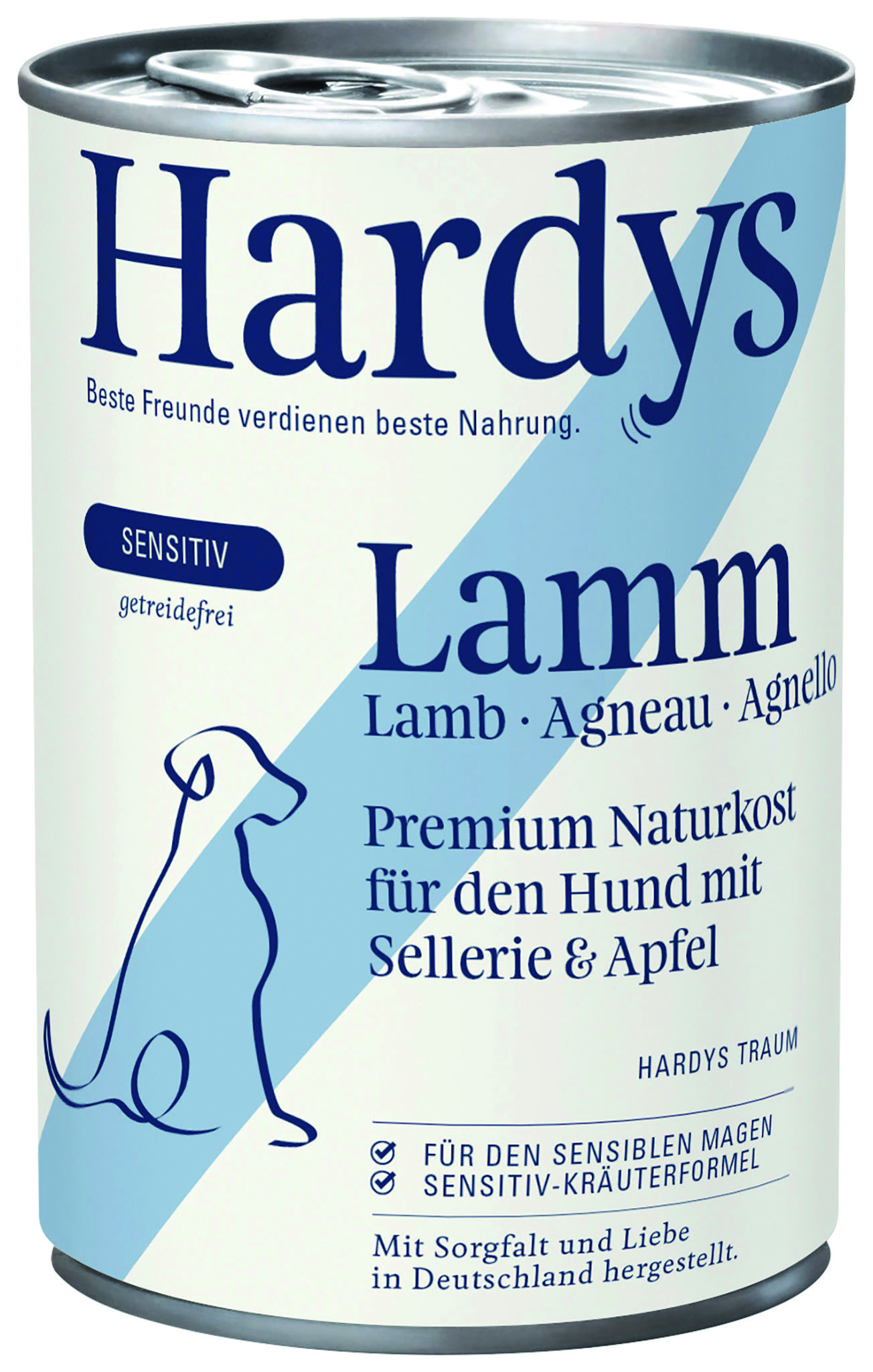 HARDYS Hundenassfutter HARDYS Sensitiv 6x400g No. 3 Lamm