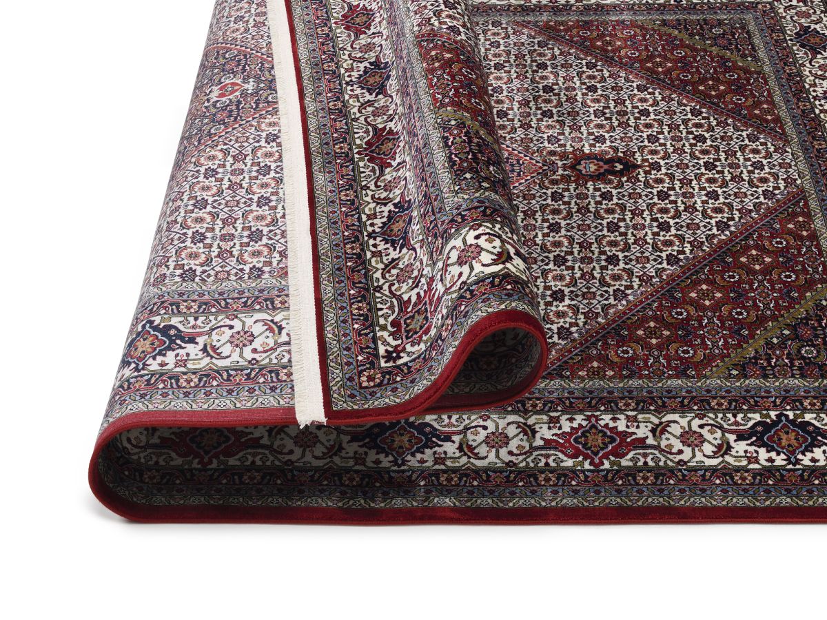 Webteppich Cem Bidjar Creme-Rot 80 x 150 cm