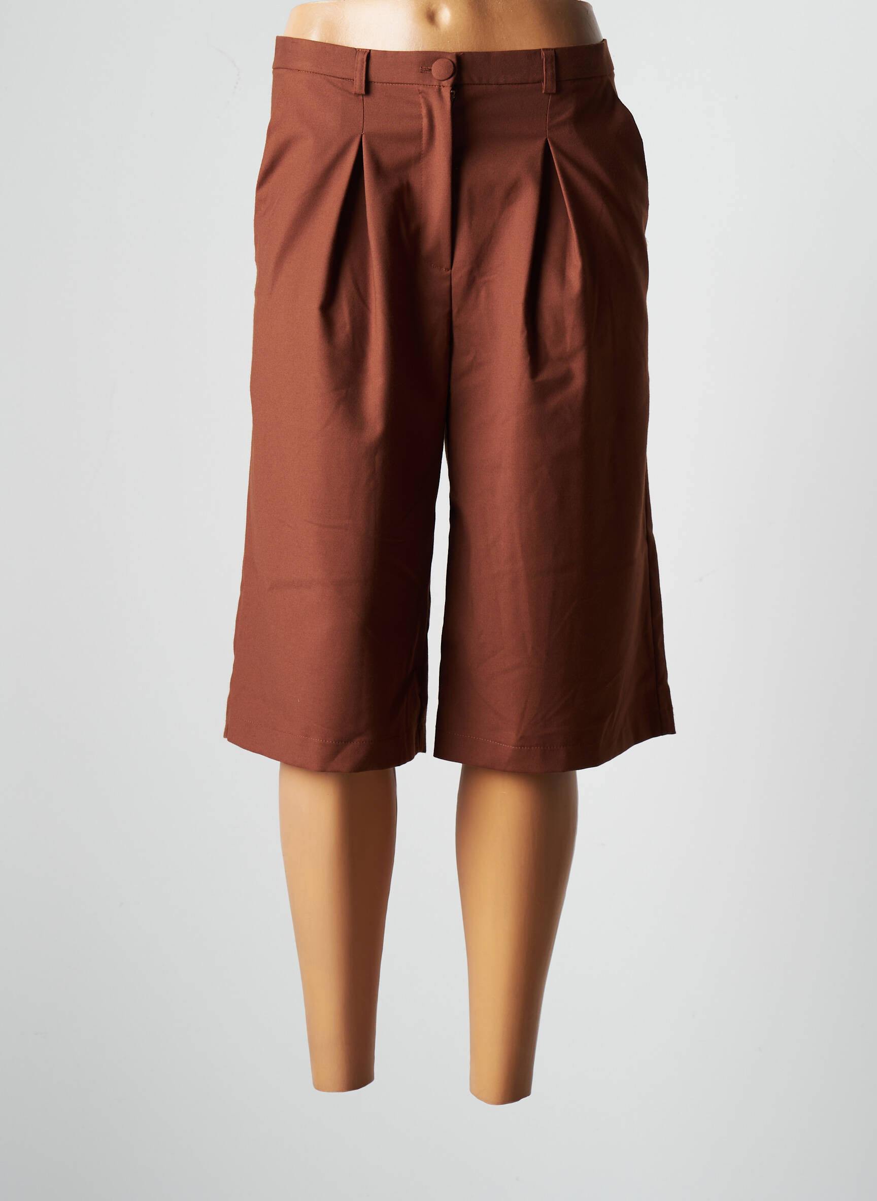 Les Acolytes Bermudas Femme couleur marron