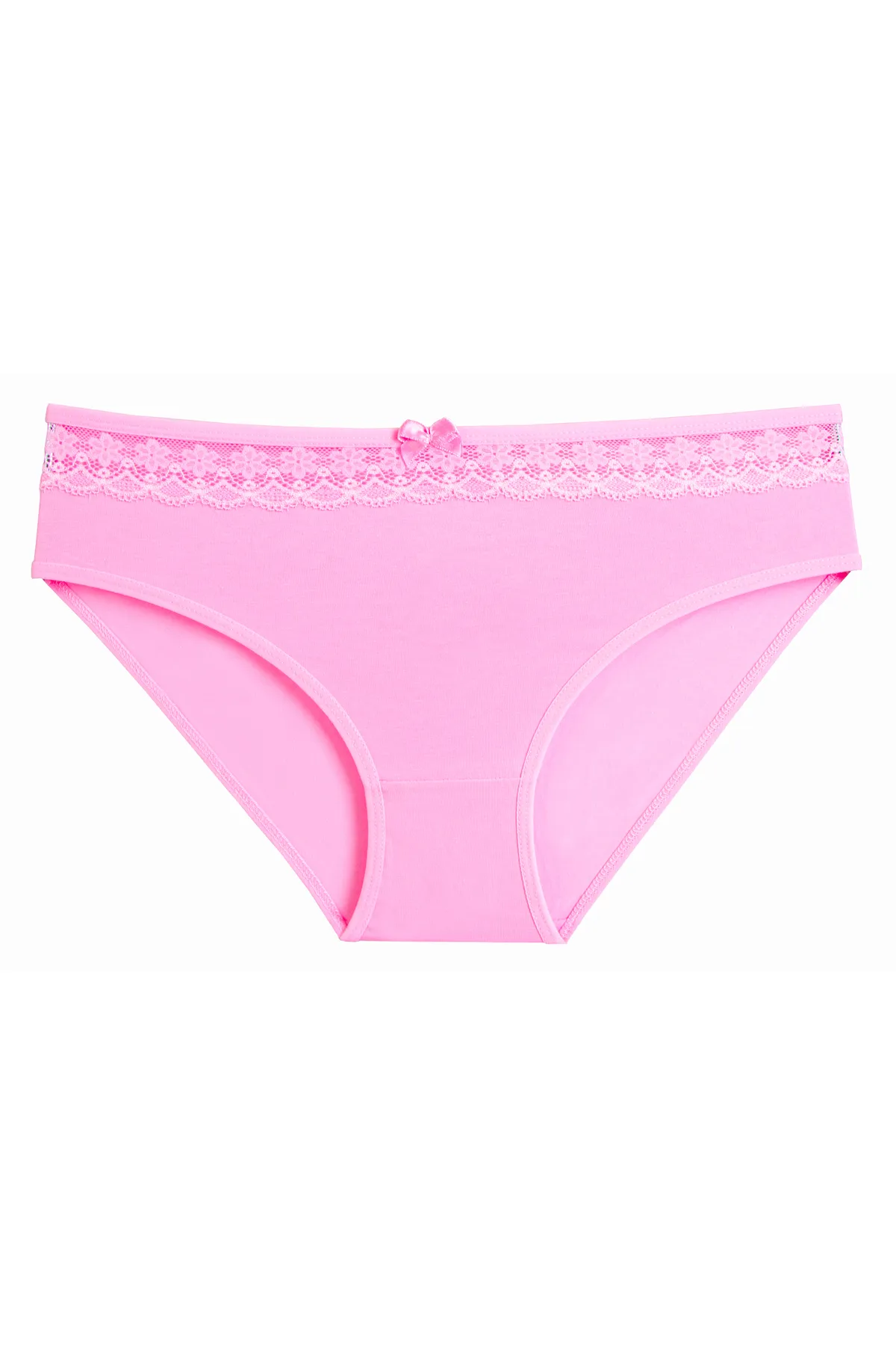 Nicoletta  Damenhöschen 5er-Pack Lycra-Spitze-Baumwolle LACHS